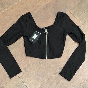 Fashion nova zipper crop top